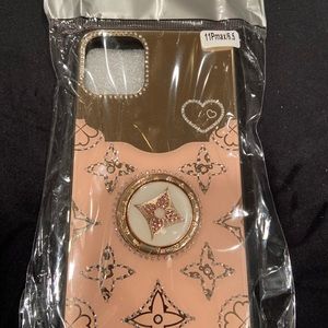 iPhone Pro Max cell phone case with ring stand